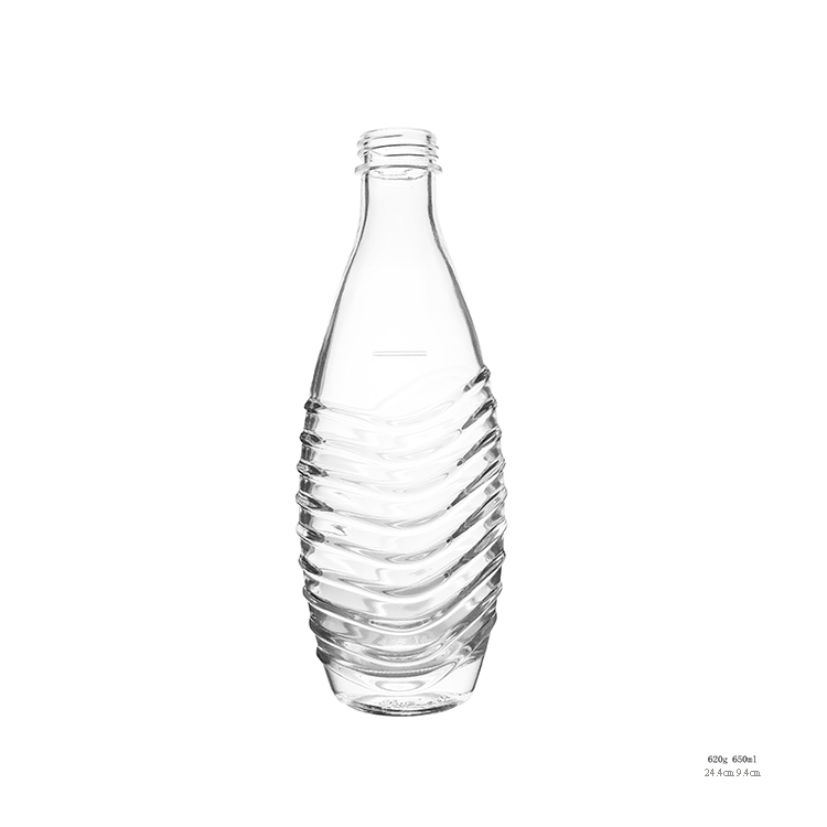 Glass Material And Juice Use 650ml Beverage Glass Bottle Water Bottle