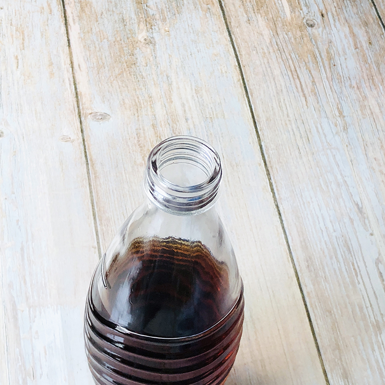 Glass Material And Juice Use 650ml Beverage Glass Bottle Water Bottle