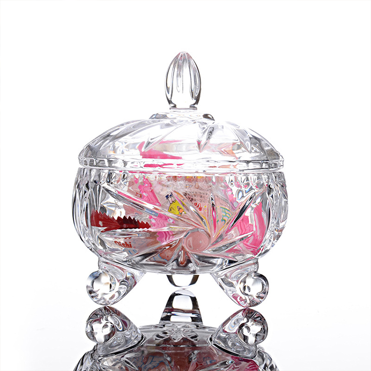 Glass Material and Eco-Friendly Feature borosilicate glass storage jar with bamboo press lid