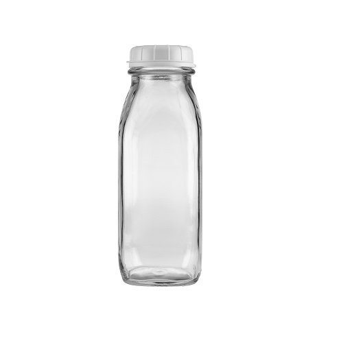 Glass Milk Bottle with Lid - 33.5 oz