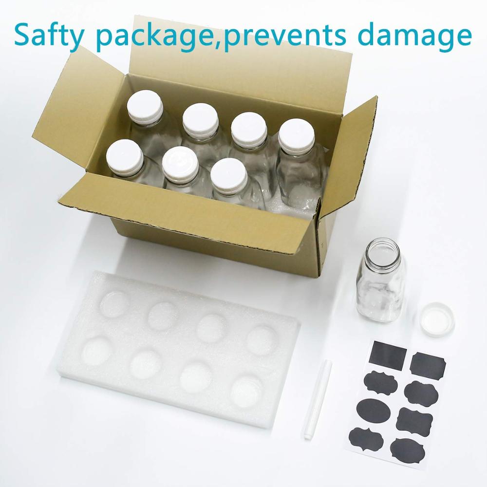 Glass Milk Bottle with Lid - 33.5 oz