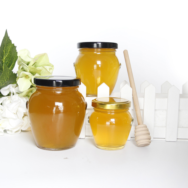 Glass Orcio Jars 106ml 212ml 314ml 580ml For Sauce Jam Honey Candy Candle Preserving