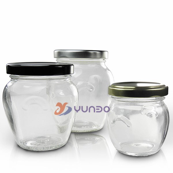 Glass Orcio Jars For Sauce, Jam, Honey, Candy, Candle Preserving
