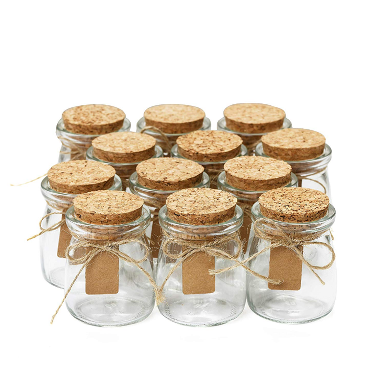 Glass Pudding Jars Yogurt Jars Ideal for Jam Honey Wedding Favors Shower Favors Baby Foods