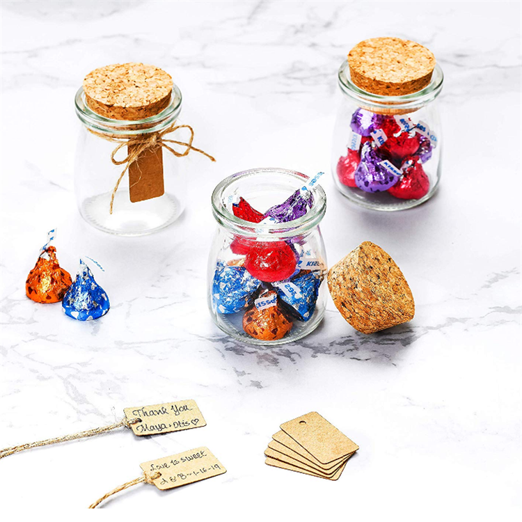 Glass Pudding Jars Yogurt Jars Ideal for Jam Honey Wedding Favors Shower Favors Baby Foods