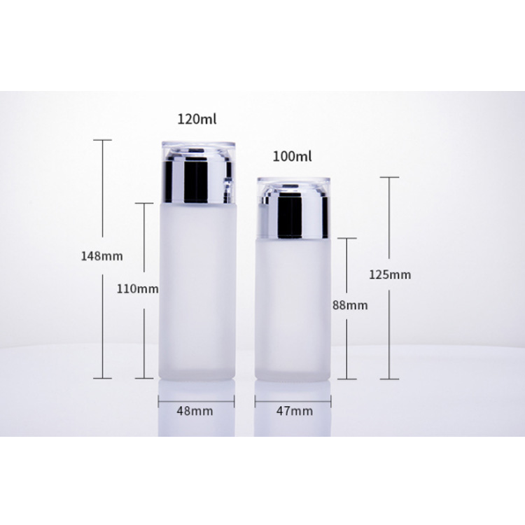 Glass Pump 500Ml Cosmetic Bottle For Essential Oil E Liquid Cosmetic Packaging Bottle