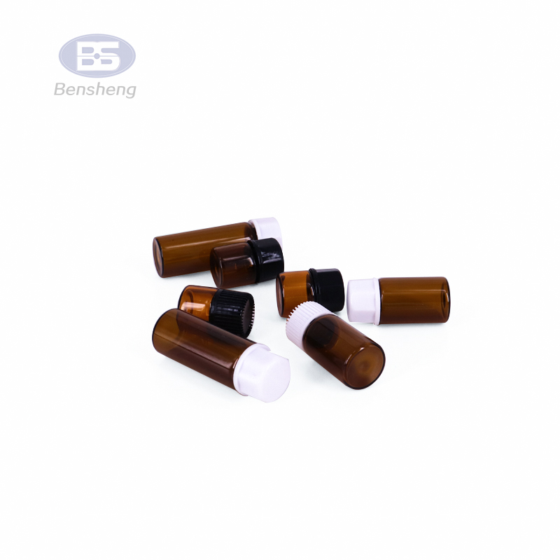 Glass Roll on Bottle Glass Jars and Bottle Sample Essential Oil Vials with Roller Metal Ball
