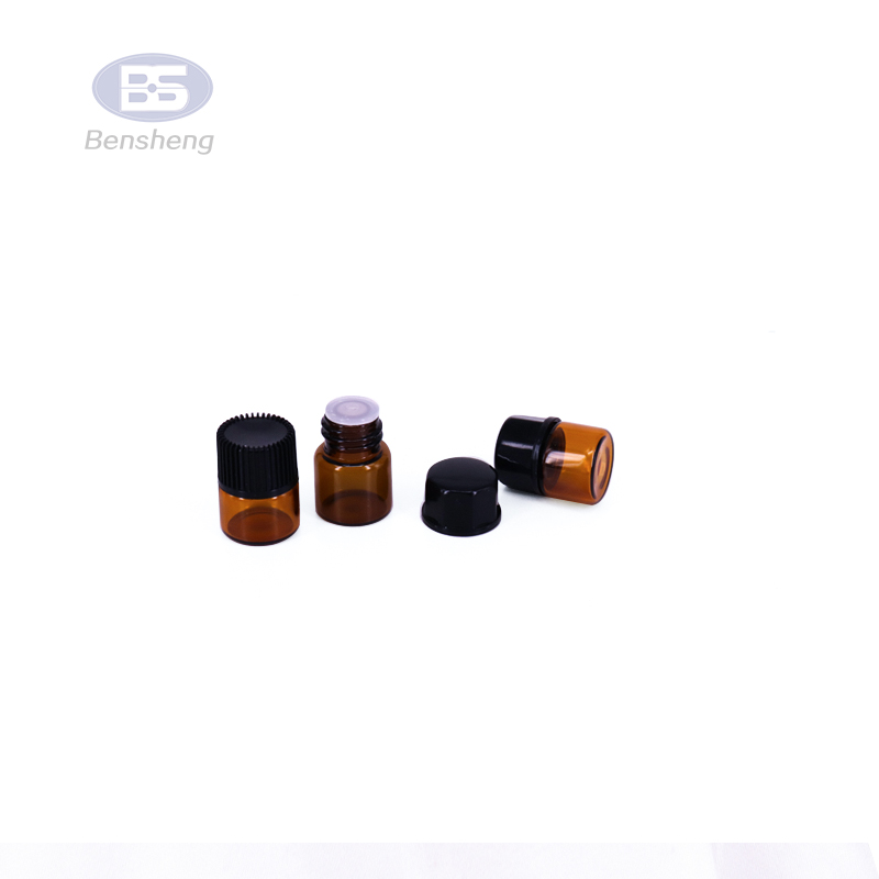Glass Roll on Bottle Glass Jars and Bottle Sample Essential Oil Vials with Roller Metal Ball