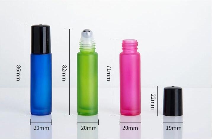 Glass Roller Bottle 10ml Perfume Roll on Personal Care Essential Oils bottle