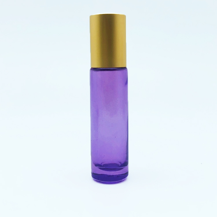 Glass Roller Bottle Eye Essential Oil Anhidrotic Fragrance Perfume Roll-on Bottle Pink Green Purple Screen Printing
