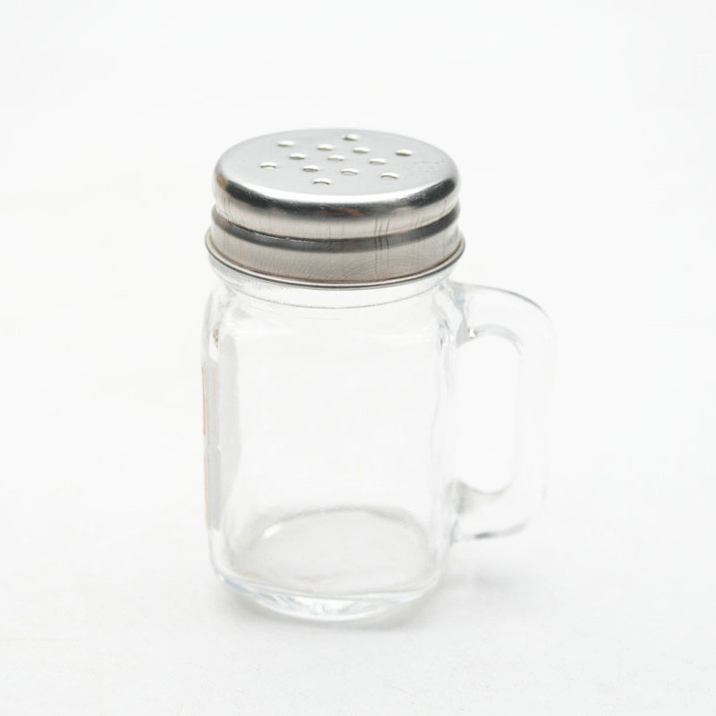 Glass Salt & Pepper Jars  Mini Spice Jars Set , Small Glass Storage Jars With Lids For Herbs