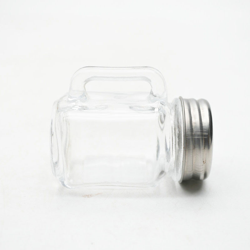Glass Salt & Pepper Jars Mini Spice Jars Set, Small Glass Storage Jars With Lids For Herbs