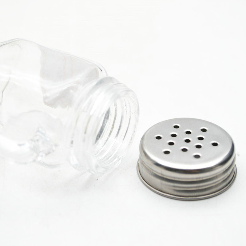 Glass Salt & Pepper Jars Mini Spice Jars Set, Small Glass Storage Jars With Lids For Herbs