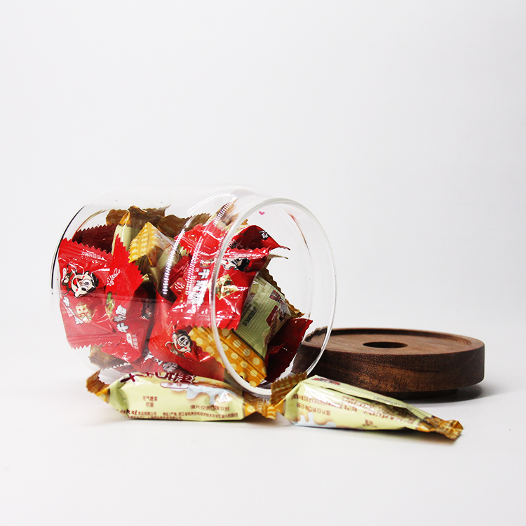 Glass Seal Tins/Jars/ Cans With Bamboo Lid On Sale With Logo Printed