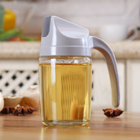 Glass Seasoning Bottle Kitchen Oil Vinegar Soy Sauce Dispenser 300ml