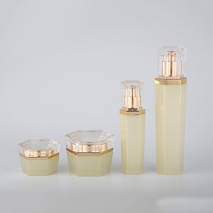 Glass Skincare Glass Cosmetic Packaging / Cosmetic Jars Packaging for Personal Care