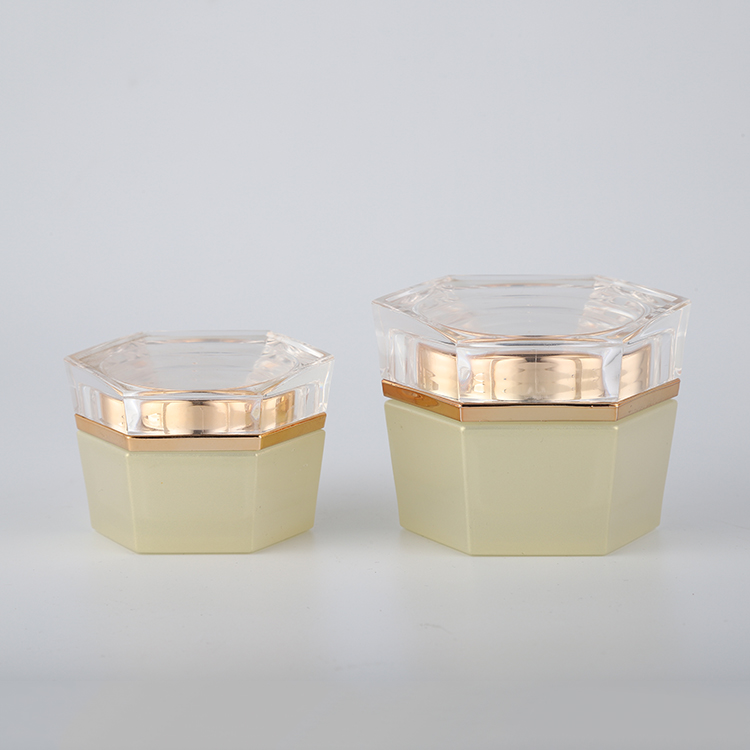 Glass Skincare Glass Cosmetic Packaging / Cosmetic Jars Packaging for Personal Care
