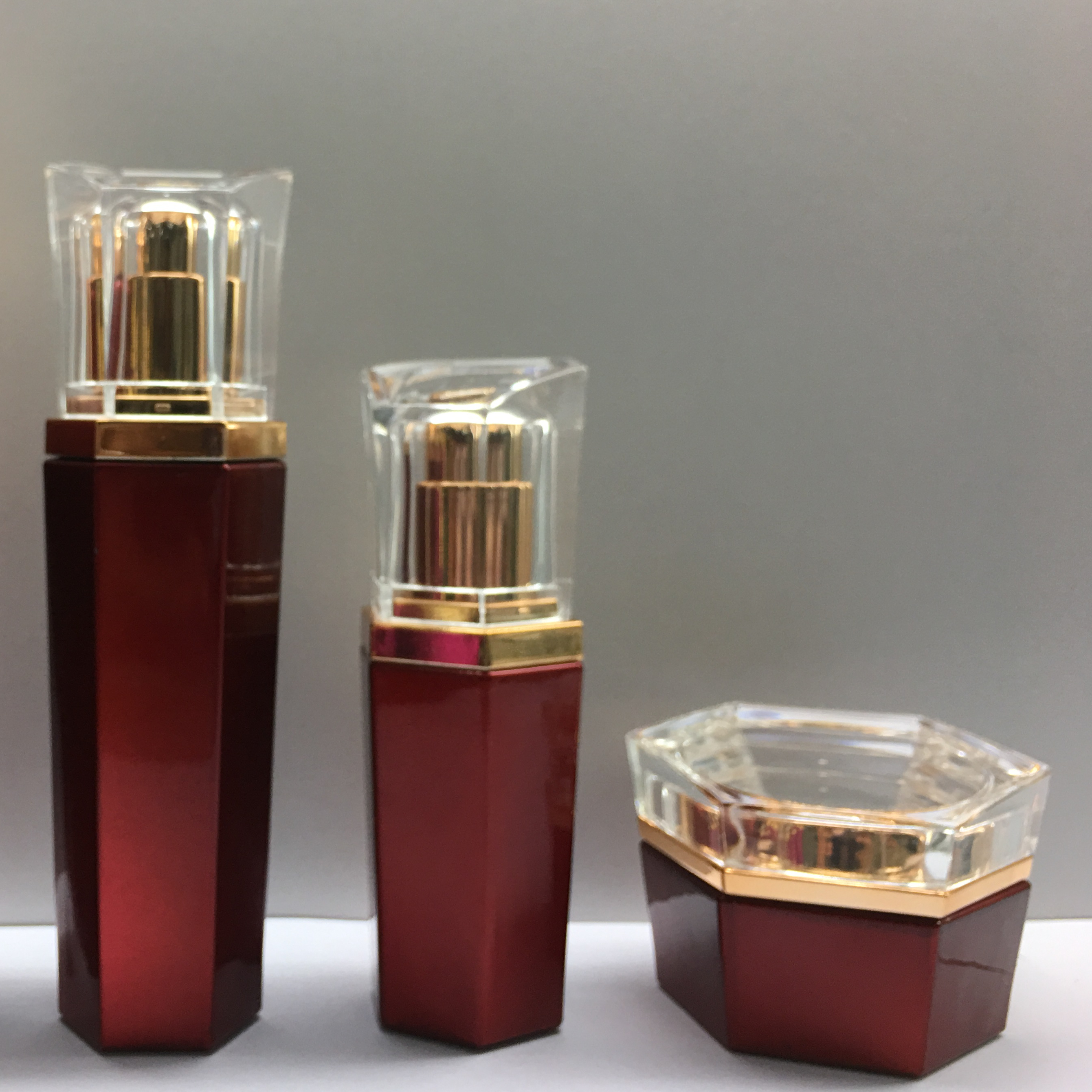 Glass Skincare Glass Cosmetic Packaging / Cosmetic Jars Packaging for Personal Care