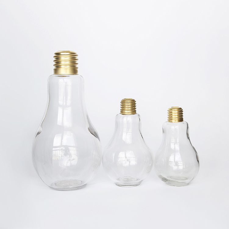 Glass Spice Container 100ml 150ml 200ml Light Bulb Jars