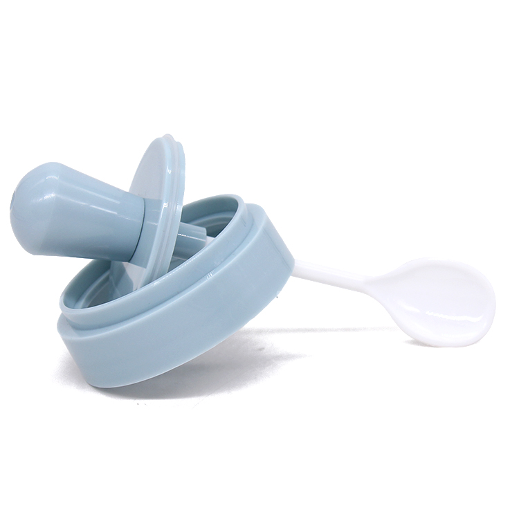 Glass Spices Jar with Plastic Holder Plastic Spoon Condiment Jars