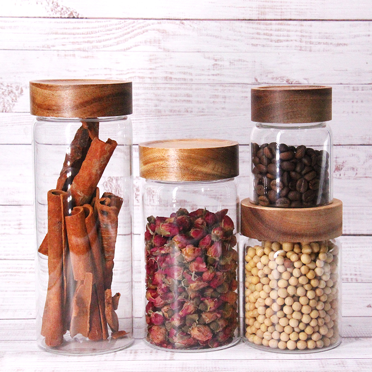 Glass Storage Jar With Cork Ball Stopper High Borosilicate Glass Jars With Cork Ball Stopper