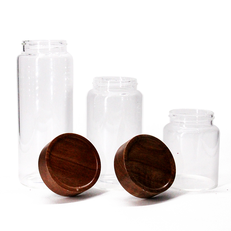 Glass Storage Jar With Cork Ball Stopper High Borosilicate Glass Jars With Cork Ball Stopper