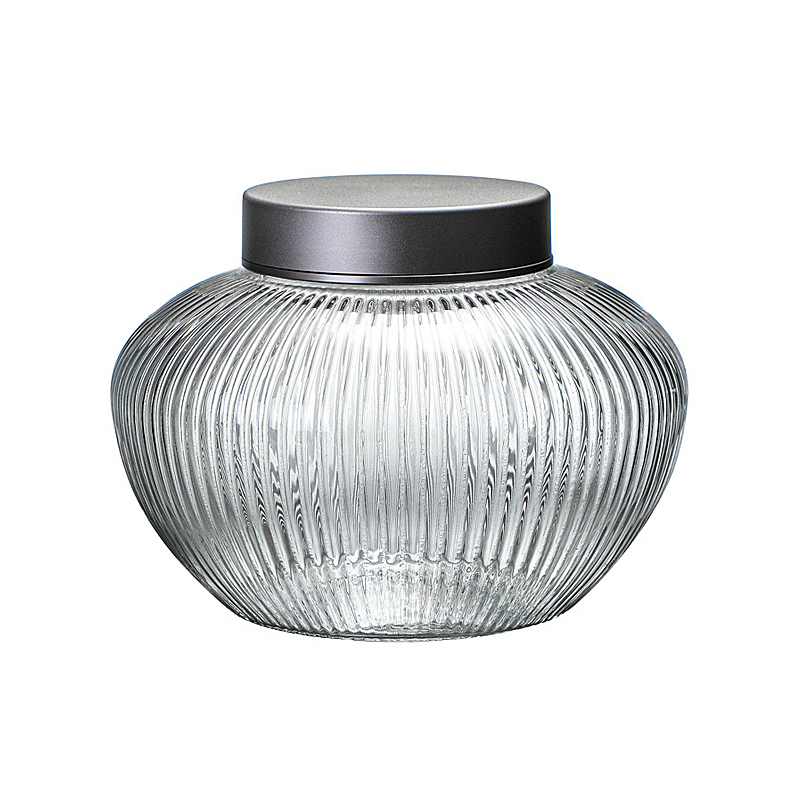 Glass Storage Jar for Candy Storage Jar for Glass Spice Jar with Wooden Lid
