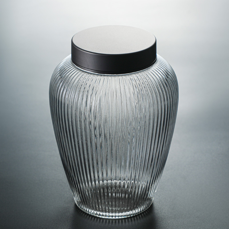 Glass Storage Jar for Candy Storage Jar for Glass Spice Jar with Wooden Lid