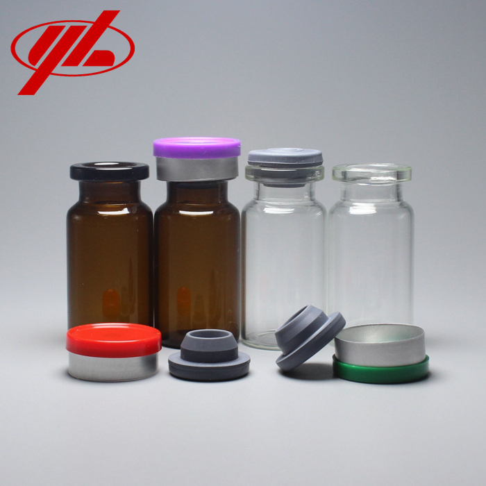 Glass Vial with Stopper Pharmaceutical Vial Bottle for Medical Injection