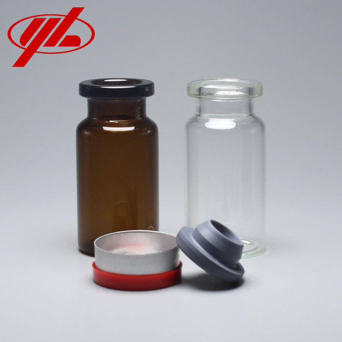 Glass Vial with Stopper Pharmaceutical Vial Bottle for Medical Injection