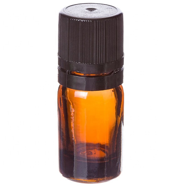 Glass Vials Amber Wholesale Small 5 Ml Dropper Eye Drop Pharmaceutical with Orifice Reducers with Euro-style Caps Acid Etch