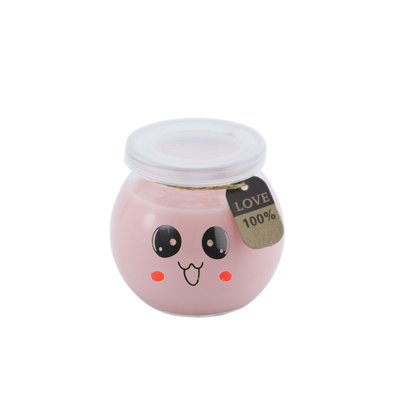 Glass Yogurt Cup Pudding Yogurt Jars With PE Lids for Jam Honey Baby Foods Wedding Shower Favors