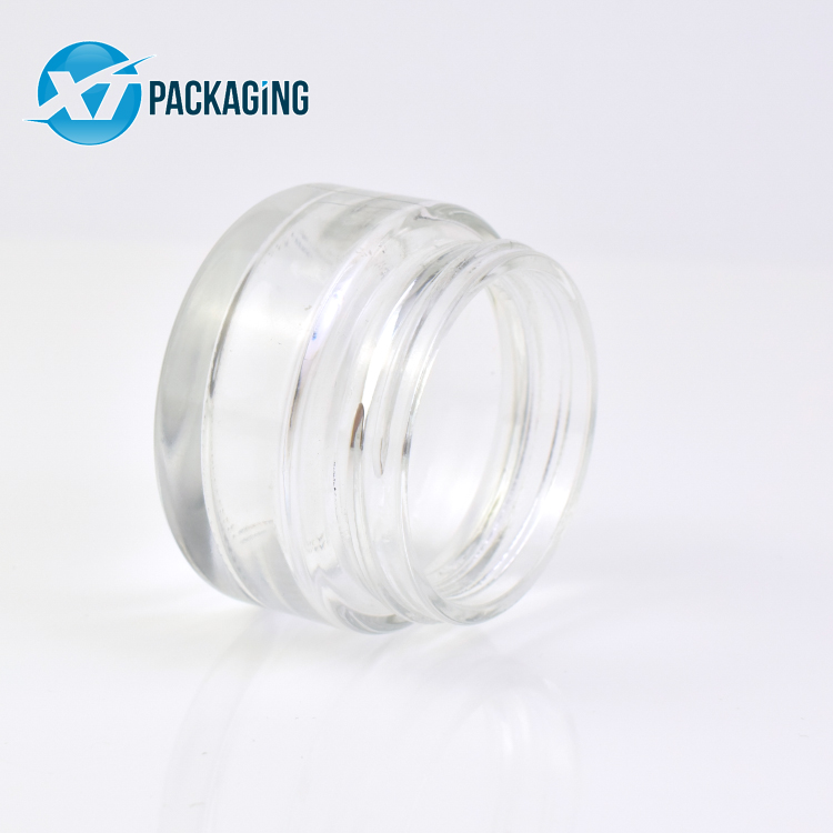 Glass airtight jars glass hemp storage glass cream jar child proof