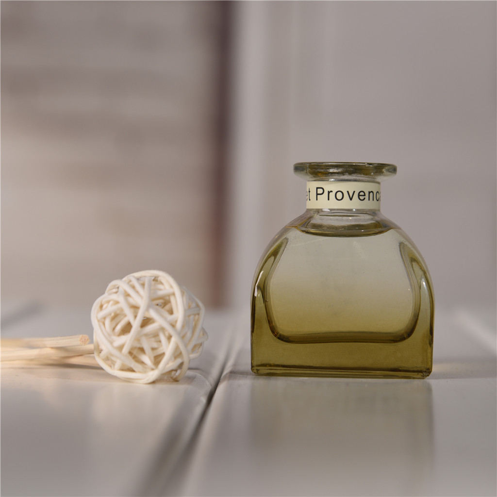 Glass aroma oil bottle with reed diffuser sticks air freshener perfume glass reed diffuser bottle