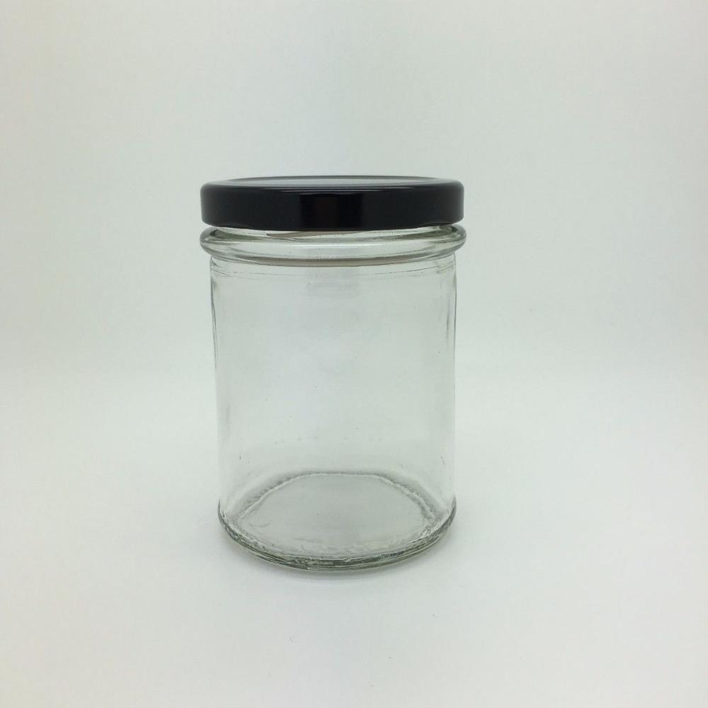 Glass bonta jars caps honey 250ml glass jar with lids metal