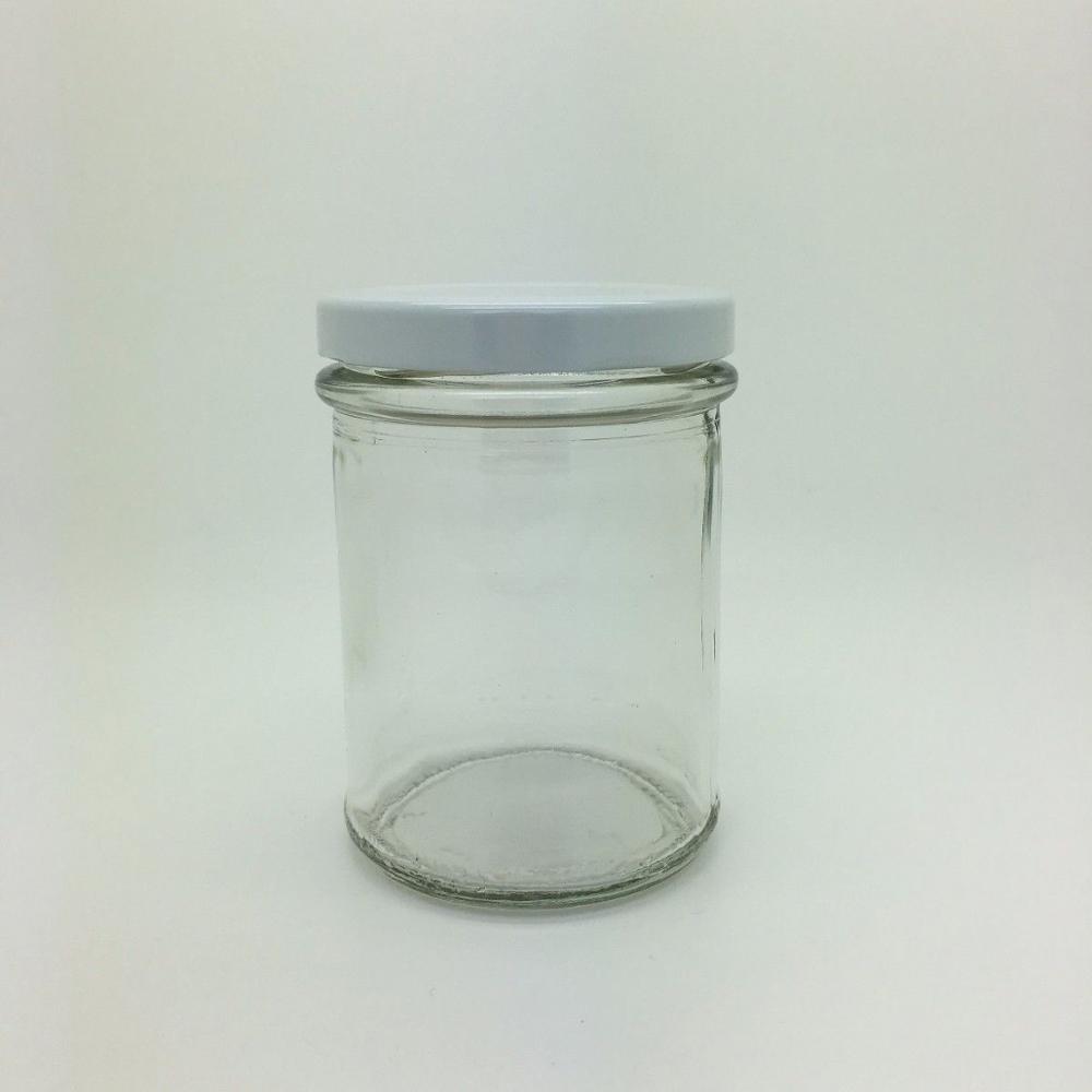 Glass bonta jars caps honey 250ml glass jar with lids metal
