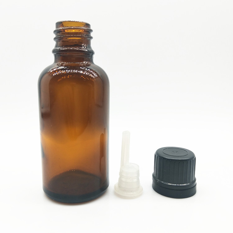 Glass bottle 200ml amber e liquid glass dropper bottle,200ml amber essential oil glass dropper bottle with childproof cap