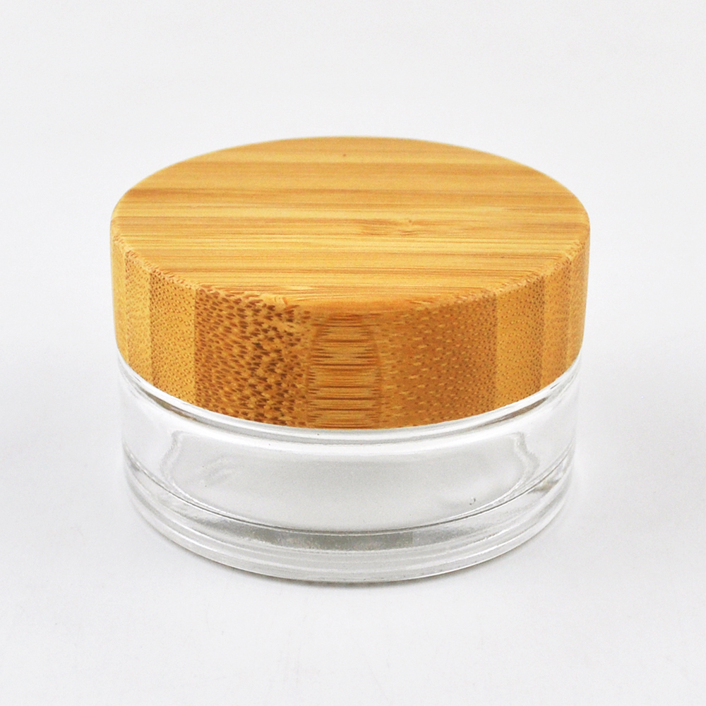 Glass bottle 50ml crimp concentrate jars air tight wide mouth