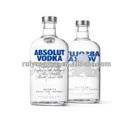 Glass bottle factory supplier direct sales clear glass bottle absolute vodka glass bottle with cork