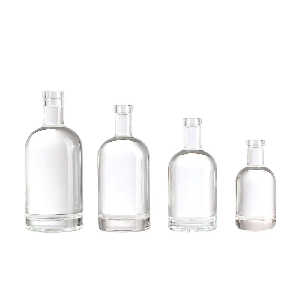 Glass bottle factory supplier direct sales clear glass bottle absolute vodka glass bottle with cork