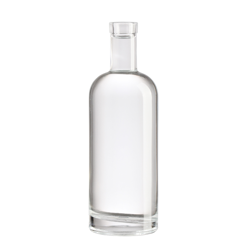 Glass bottle factory supplier direct sales clear glass bottle absolute vodka glass bottle with cork