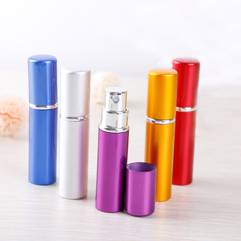 Glass bottle suppliers5ML10ML bright perfume bottle in bulk metal perfume tube refillable perfume bottle