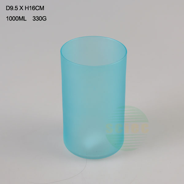 Glass bottle with metal/bamboo/plastic lid for kitchen