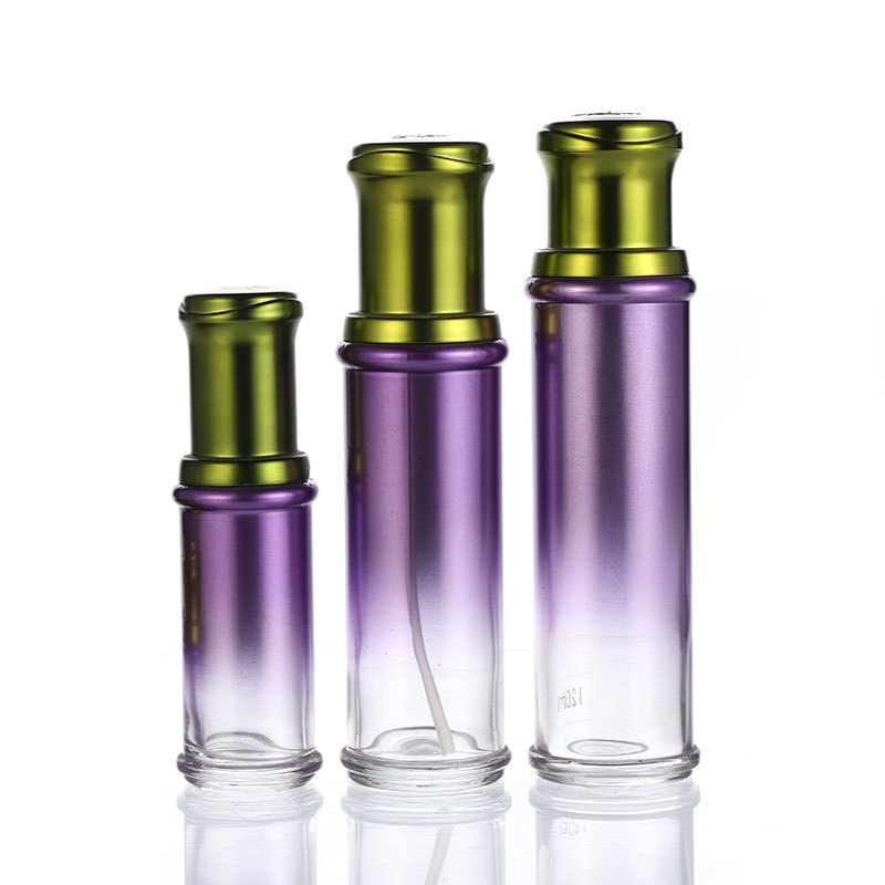 Glass bottles purple face cream containers 120ml jar bottle