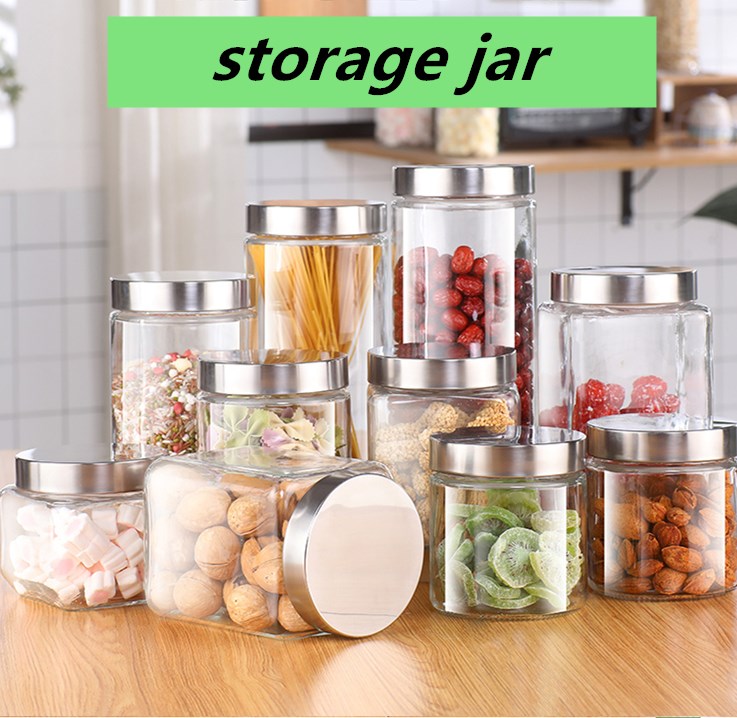 Glass bottles sealed cans sugar canister kitchen large storage snack canister miscellaneous grain tea  milk powder canister