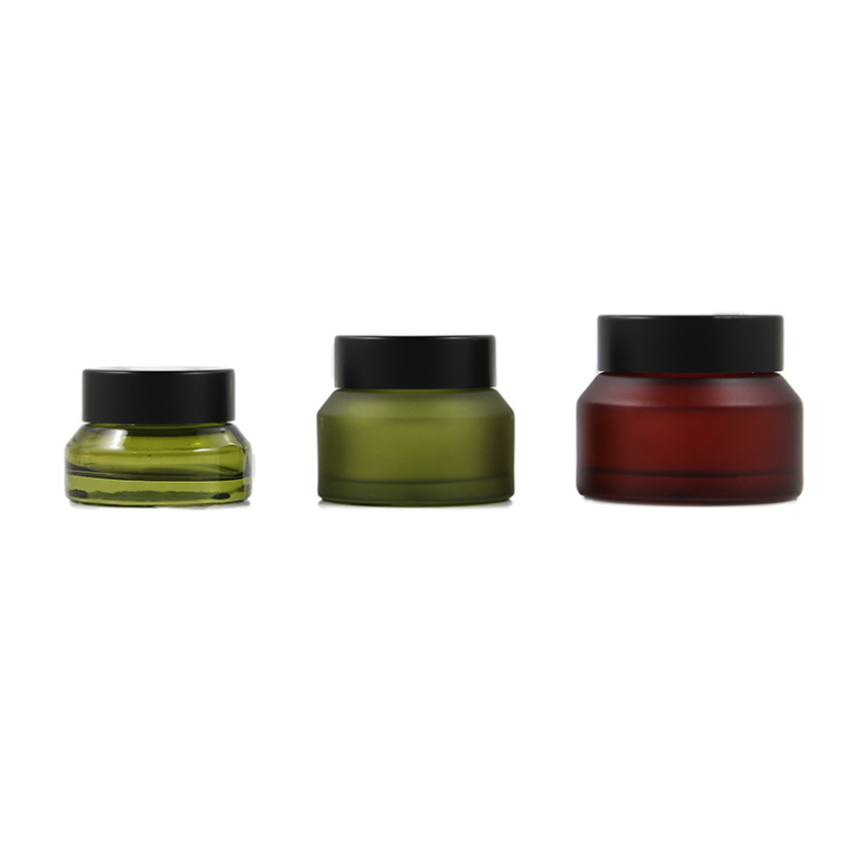 Glass candle jar with lid
