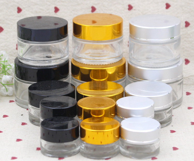 Glass cream bottle cosmetic separate bottle