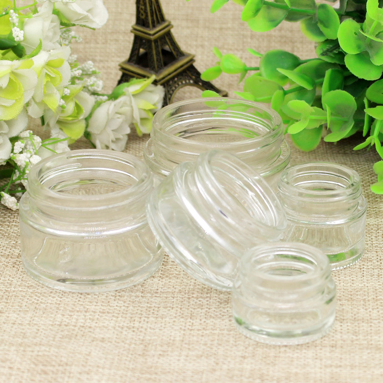 Glass cream bottle cosmetic separate bottle