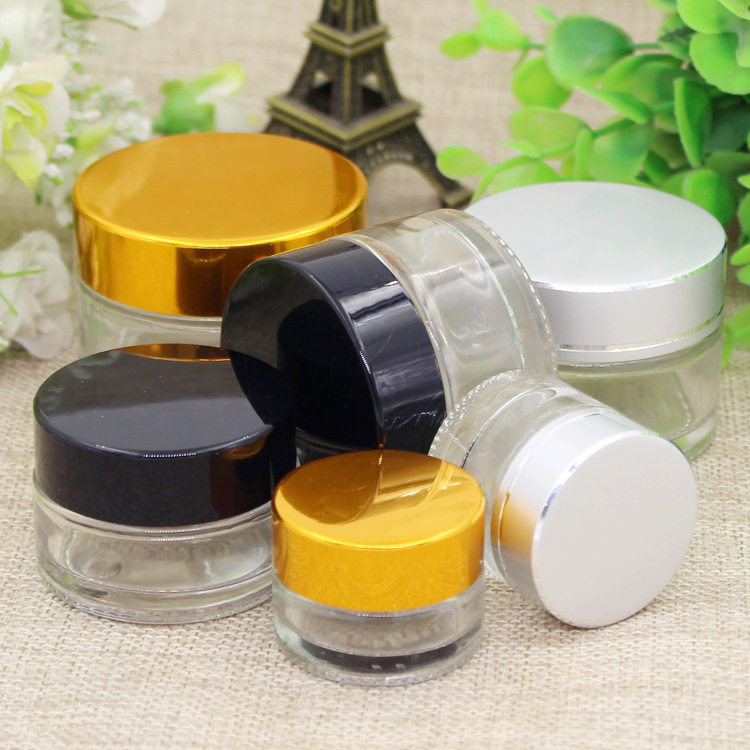 Glass cream bottle cosmetic separate bottle