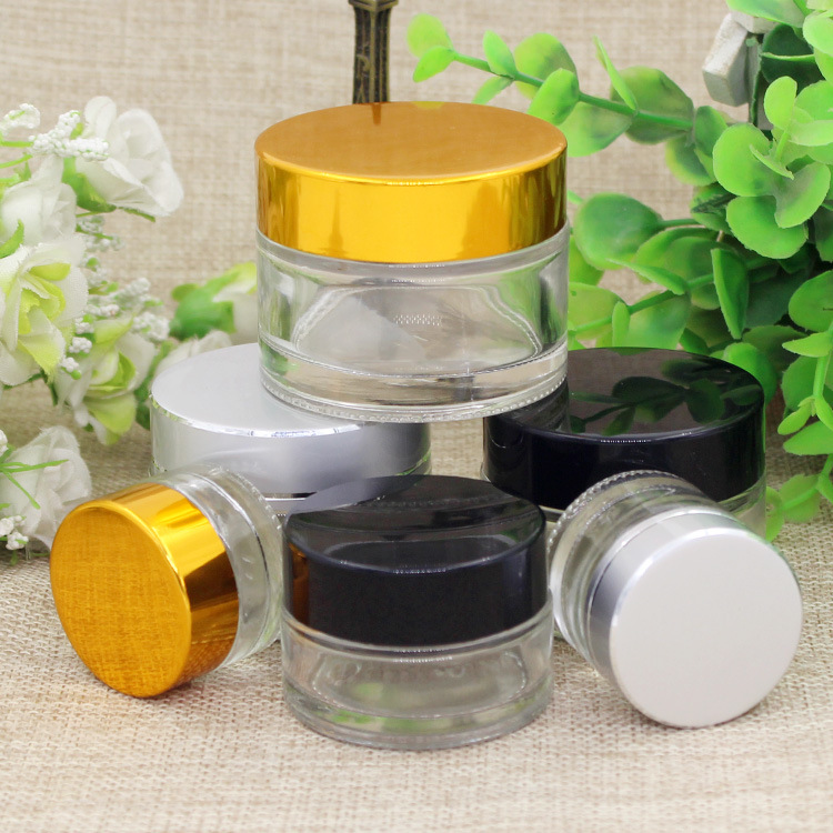 Glass cream bottle cosmetic separate bottle